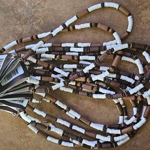 Charming Shark Beach Surfer Bead Necklace Lot Of 12